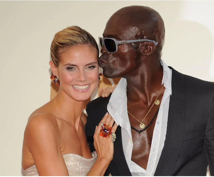 Heidi i Seal podczas ślubu