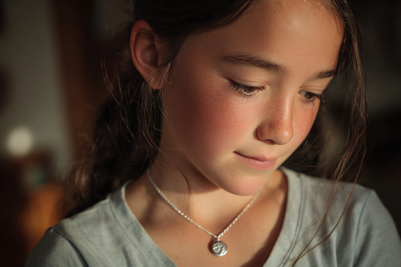 Dziewczyna patrząca w dół