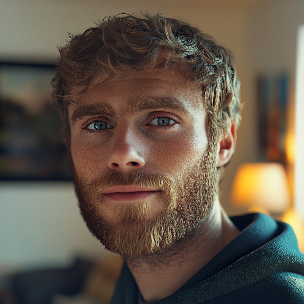 Mężczyzna patrzący przed siebie | Źródło: Midjourney