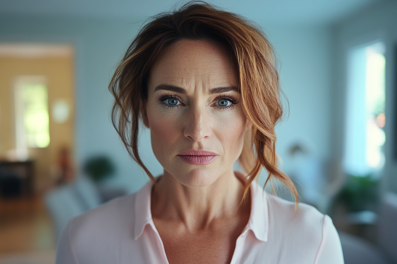 Kobieta stojąca w domu | Źródło: Midjourney