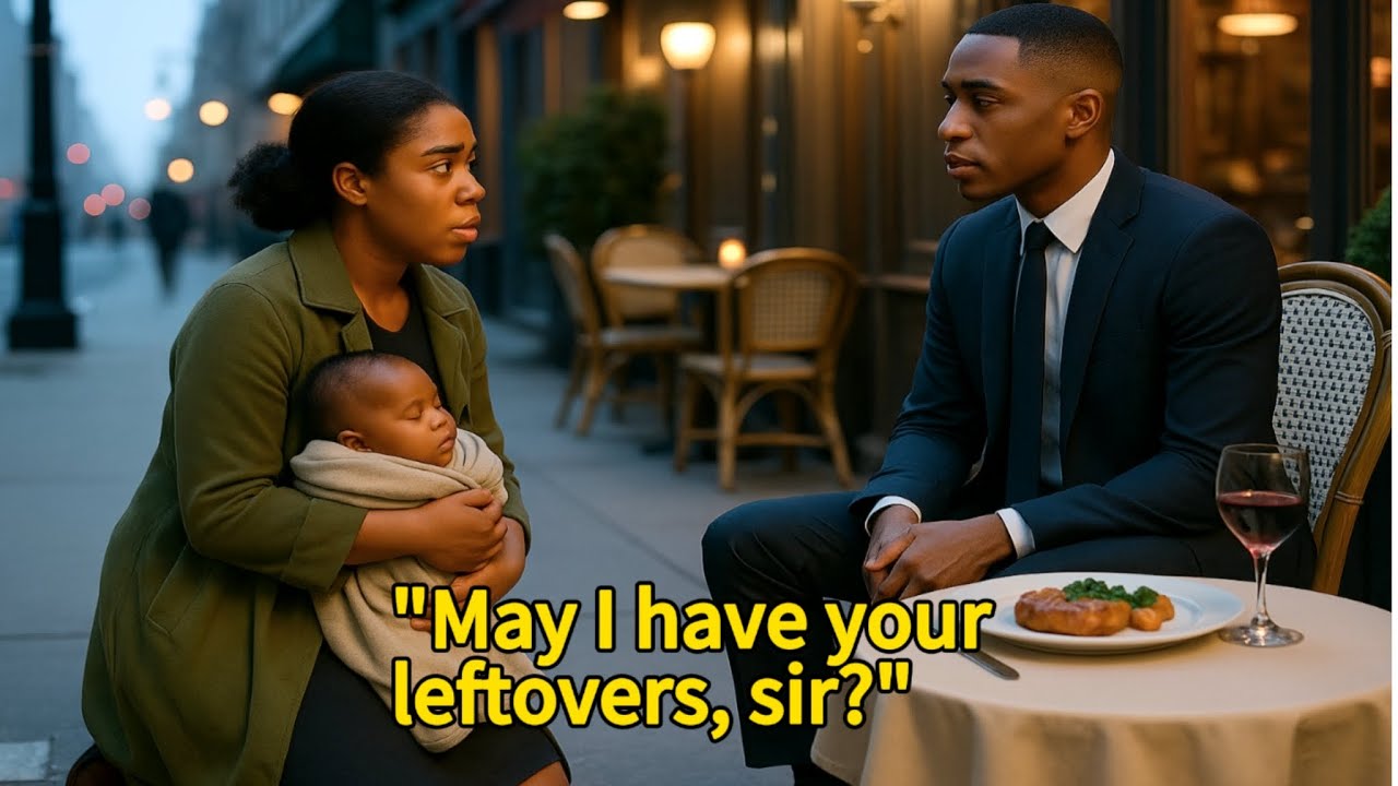 Uboga samotna matka poprosiła miliardera o resztki - ich życie zmieniło się na zawsze