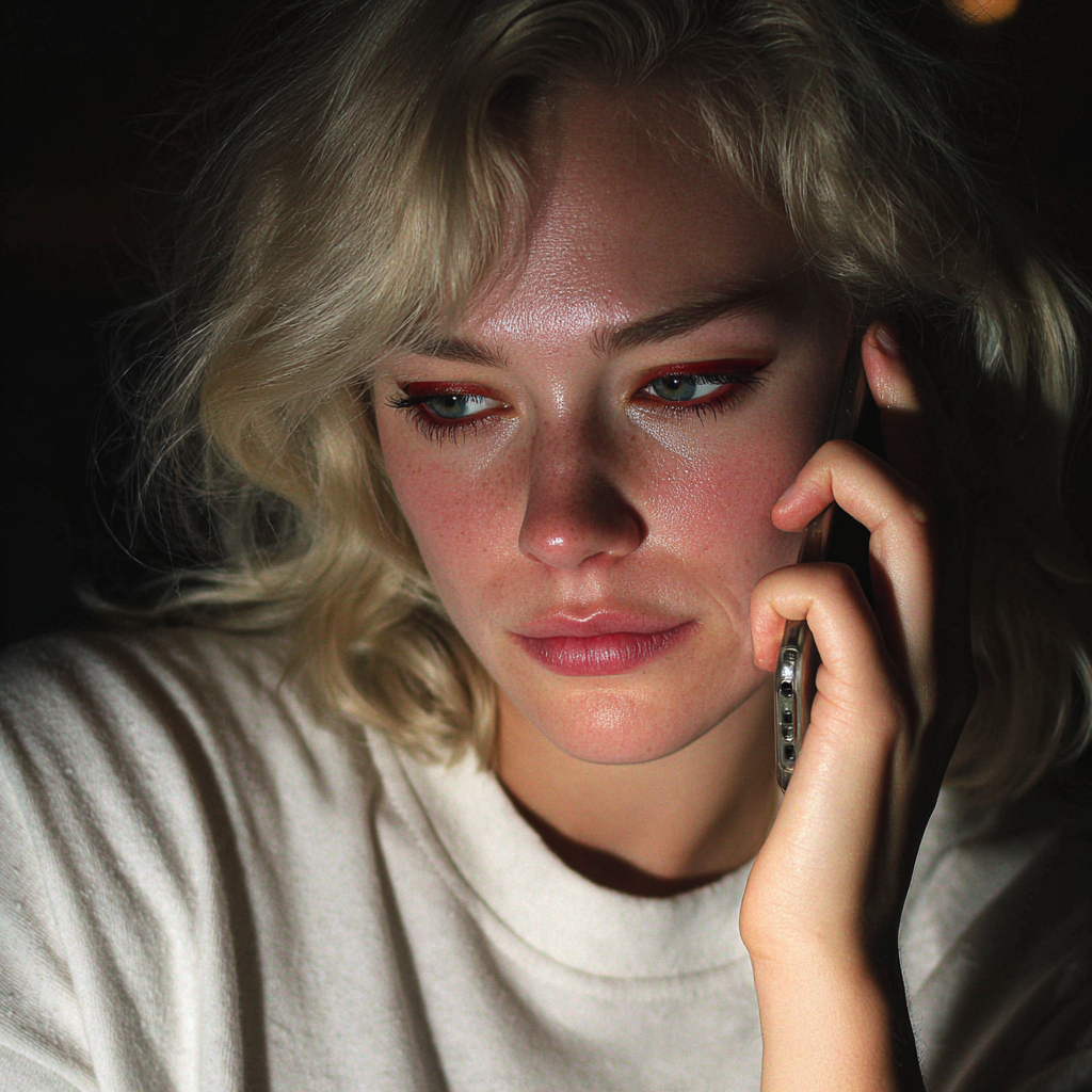 Kobieta rozmawiająca przez telefon | Źródło: Midjourney